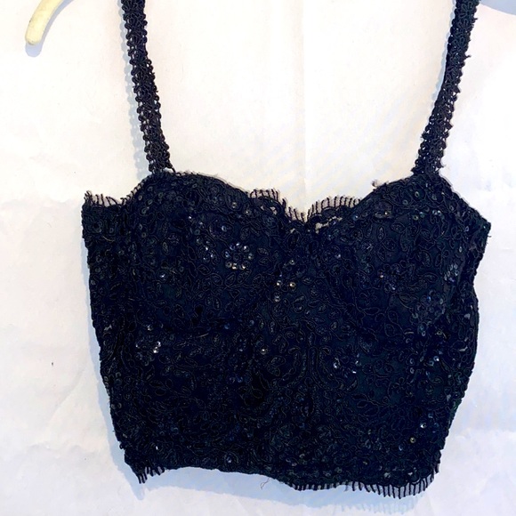 Sparkly black corset top - Picture 3 of 5